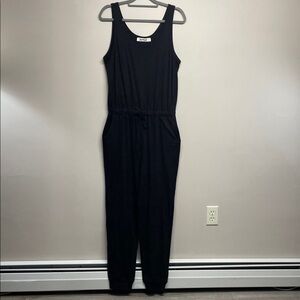 NWOT Three Bird Nest Sleeveless Scoop Neck Jogger Drawstring Waist Jumpsuit L
